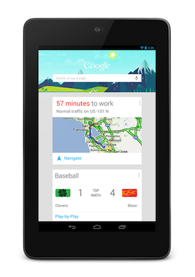Nexus7 GoogleNow