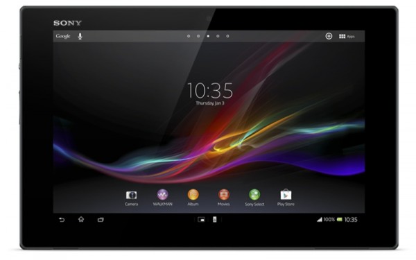 Xperia tablet Z_Front_Black_ZWAME