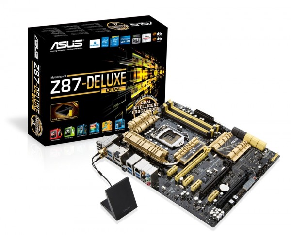 ASUS Z87-DELUXE DUAL with Wi-Fi GO! antenna