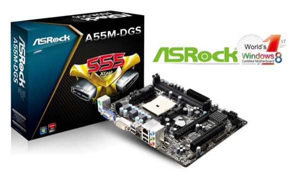 ASRock A55M DGS passed Windows8 logo submission ZWAME
